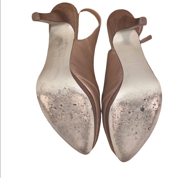Size 10 Nine West Tan Leather 4” Heels - Picture 11 of 13